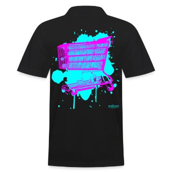 Chariot de courses 2reborn rose fluo - Polo Homme - noir - Dos - Kai (181cm)