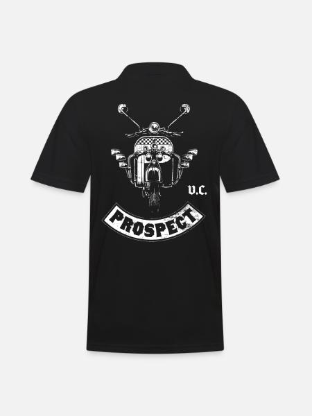 Scooter Roller Mod MC - Men's Polo Shirt - black