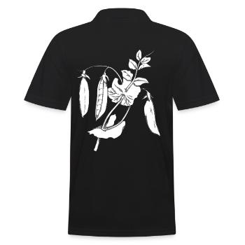 Idée de cadeau Vintage Peas Plant Nature Food - Polo Homme - noir - Dos - Kai (181cm)