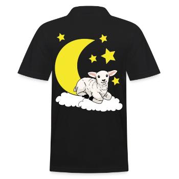 Fantasy mouton mouton nuit bébé agneau - Polo Homme - noir - Dos - Kai (181cm)
