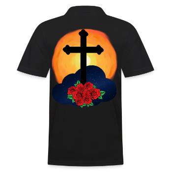 mourir la croix Résurrection Au-delà Jésus - Polo Homme - noir - Dos - Kai (181cm)