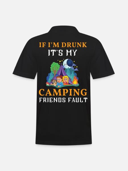 camping - Men's Polo Shirt - black