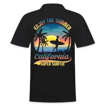 California Surfing - Polo Homme - noir - Dos - Kai (181cm)