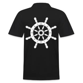 Capitaine Volant Yacht Voilier Équipage Navire Mer - Polo Homme - noir - Dos - Kai (181cm)