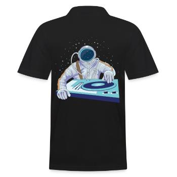 Astronaute DJ Musique Design Vinyle Dj Disco - Polo Homme - noir - Dos - Kai (181cm)