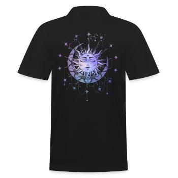 Magie Spirituelle Soleil Symbole Magique Occulte - Polo Homme - noir - Dos - Kai (181cm)