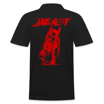 2reborn Sexy BEAST Demon girl devil 3 - Männer Poloshirt - Schwarz - Hinten - Kai (181cm)