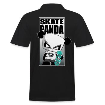 Skateboard Skate ou le Panda Sticker Shirt Kids - Polo Homme - noir - Dos - Kai (181cm)