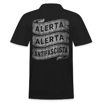 ALERTA ALERTA ANTIFASCISTES ANTIFASCISTES - Polo Homme - noir - Dos - Kai (181cm)