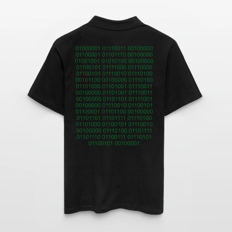 Binaire Code informatique Computer Nerd Polo Homme