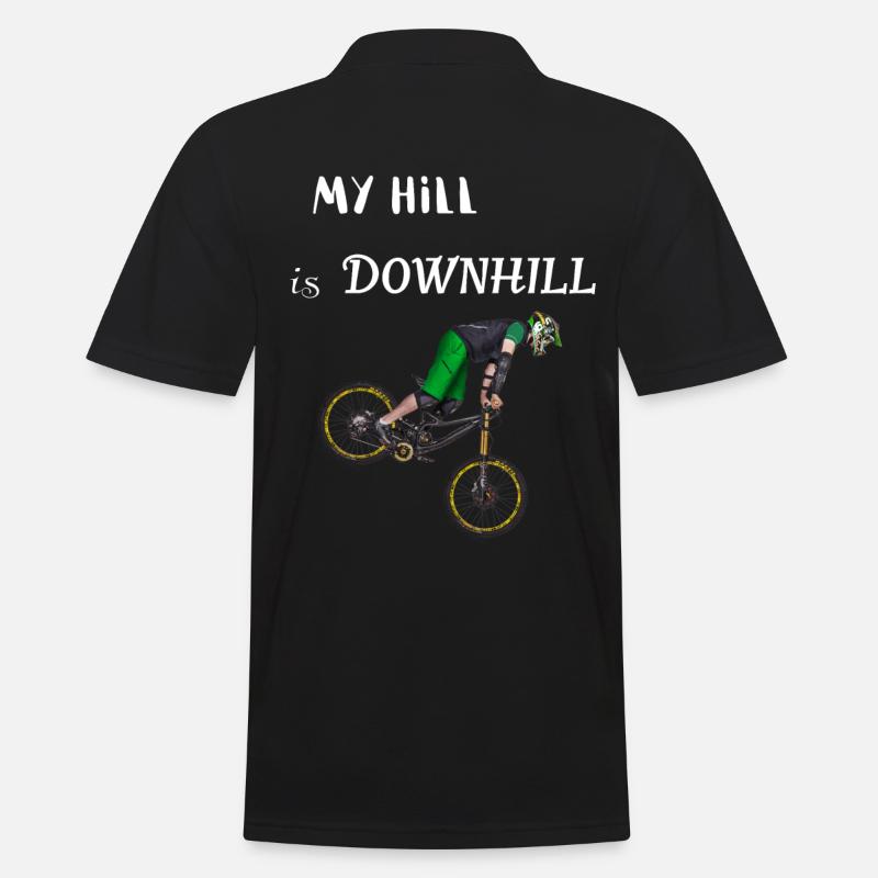 downhill - Männer Poloshirt - Schwarz