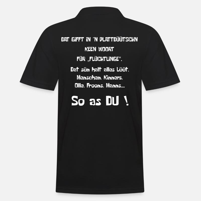 Dat ne rentre pas dans une porte plate - Polo Homme - noir
