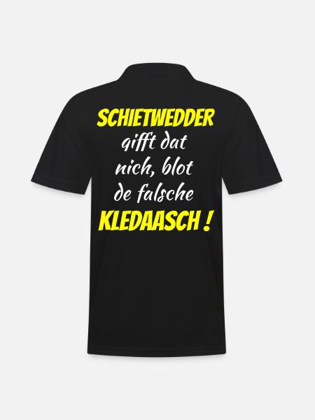 schietwetter - Polo Homme - noir
