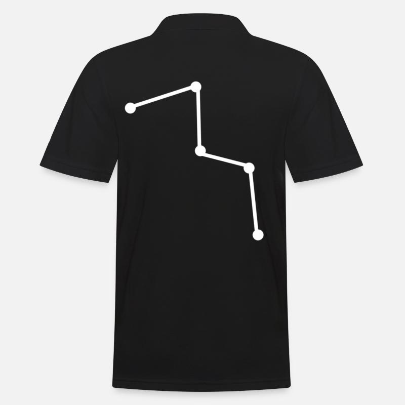 Constellation de Cassiopée - Polo Homme - noir