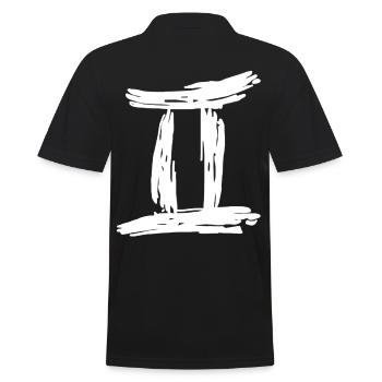 Zodiac Gemini - Polo Homme - noir - Dos - Kai (181cm)