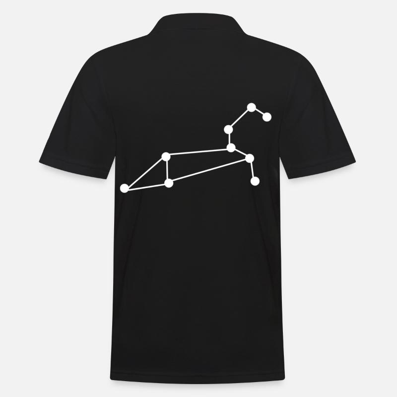 Sternbild Löwe - Männer Poloshirt - Schwarz