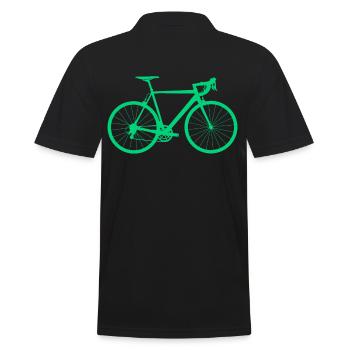 racer - Men's Polo Shirt - black - Back - Kai (181cm)