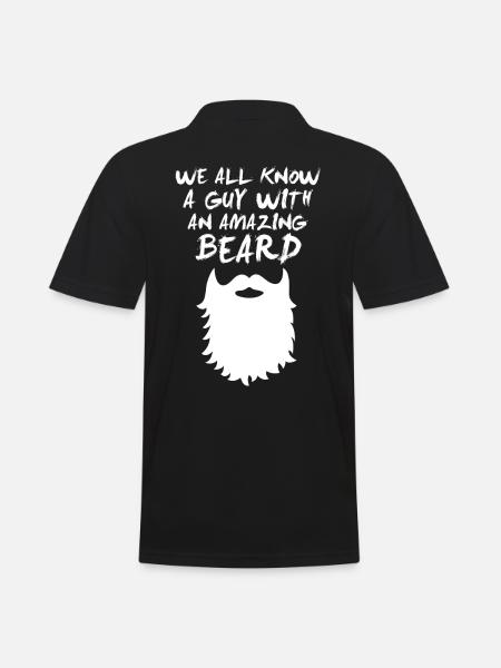 Beard - Beard - Men's Polo Shirt - black