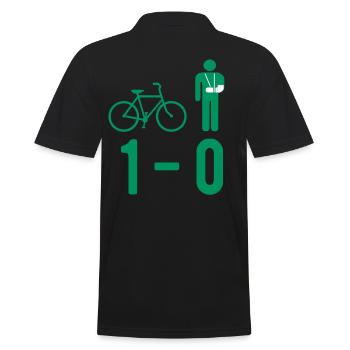 Accident de vélo plâtre fracture fracture - Polo Homme - noir - Dos - Kai (181cm)