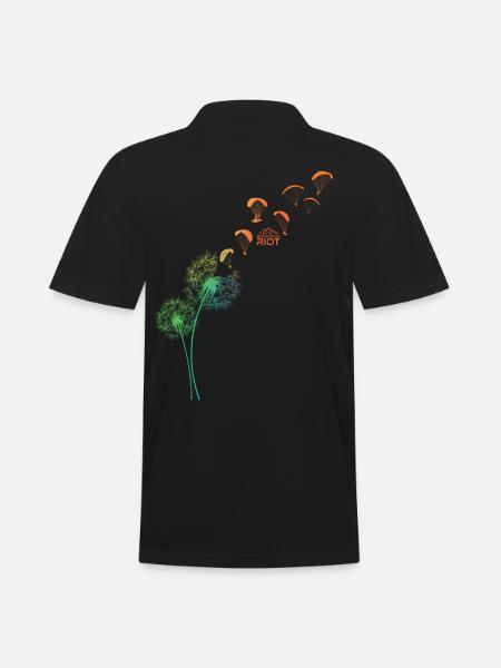 Parapente pissenlit - Polo Homme - noir