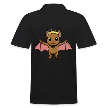 Königin der Nacht Fledermaus Baby Fantasy Comic - Männer Poloshirt - Schwarz - Hinten - Kai (181cm)