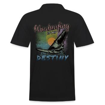 Windsurfing - Men's Polo Shirt - black - Back - Kai (181cm)