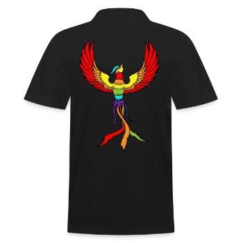 Phoenix Bird Drawing Birds Feathers - Polo Homme - noir - Dos - Kai (181cm)