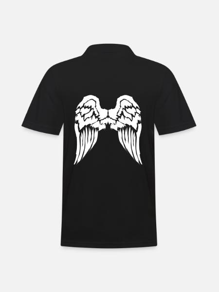 Angel Wings - Men's Polo Shirt - black