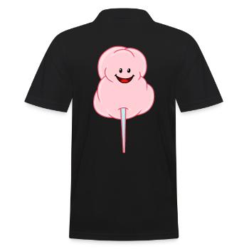 Sweet cotton candy candy children snack child - Men's Polo Shirt - black - Back - Kai (181cm)