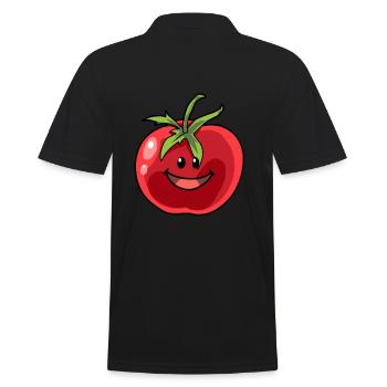 Tomato TomatoEs Vegetarian Shrub Tomato Vegetables - Men's Polo Shirt - black - Back - Kai (181cm)