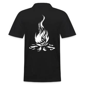 feu de camp - Polo Homme - noir - Dos - Kai (181cm)