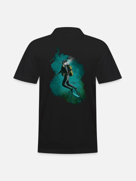 diving - Men's Polo Shirt - black