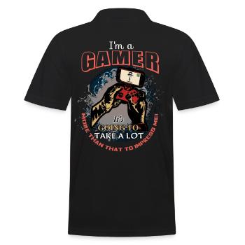 Gamer - Polo Homme - noir - Dos - Kai (181cm)