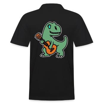 Guitare Gittariste Dino Music Music School - Polo Homme - noir - Dos - Kai (181cm)
