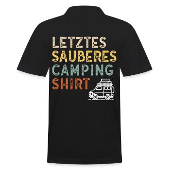 Dernière chemise de camping propre pour les campeurs - Polo Homme - noir - Dos - Kai (181cm)
