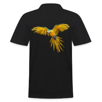 Papagai Polygone Bestseller Oeuvres d’art Oiseau - Polo Homme - noir - Dos - Kai (181cm)