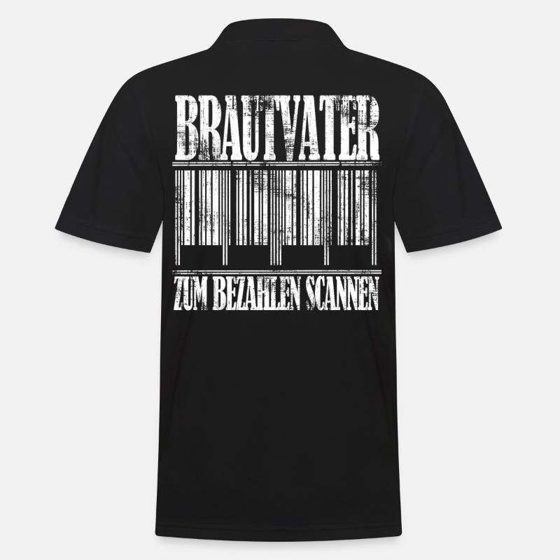 Brautvater Junggesellenabschied Hochzeit Geschenk - Männer Poloshirt - Schwarz