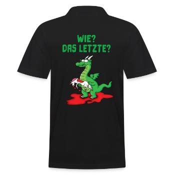 Wie? Das LETZTE? Einhorn Drachen - Polo Homme - noir - Dos - Kai (181cm)