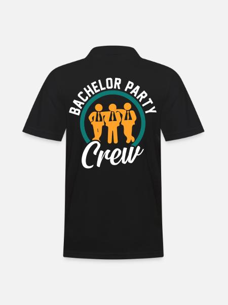 Bachelor Party Brudgom Marry Celebrate - Herre poloshirt - sort