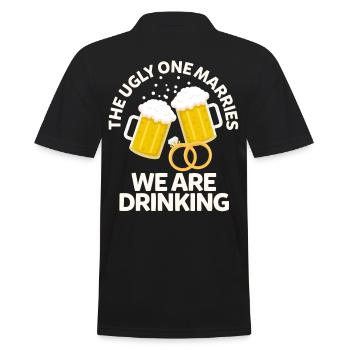 Junggesellenabschied JGA Bier Feiern Geschenk - Männer Poloshirt - Schwarz - Hinten - Kai (181cm)