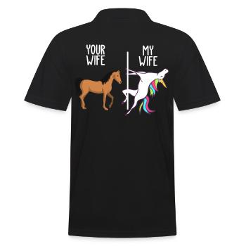 Cadeau de la Saint-Valentin magique de l'épouse d'un mari - Polo Homme - noir - Dos - Kai (181cm)