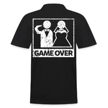 Bachelorette Party T-Shirt Mariée Mariée - Polo Homme - noir - Dos - Kai (181cm)