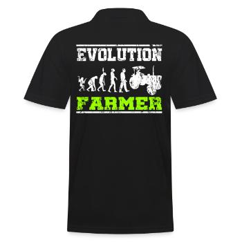 Bauer Traktor Evolution - Men's Polo Shirt - black - Back - Kai (181cm)