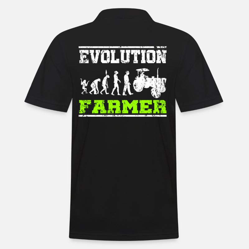 Bauer Traktor Evolution - Männer Poloshirt - Schwarz
