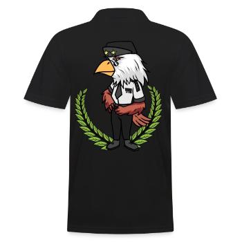 Piloten Pilot Fliegen Flugzeug Kapitän Vogel Flug - Männer Poloshirt - Schwarz - Hinten - Kai (181cm)