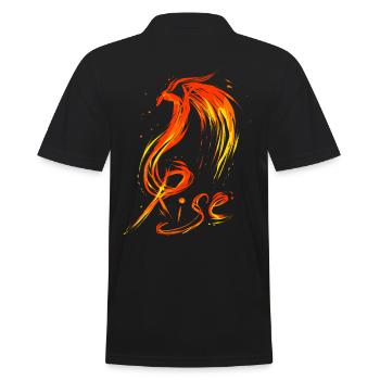Ascent - Men's Polo Shirt - black - Back - Kai (181cm)