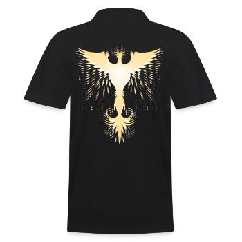 Golden Phoenix - Men's Polo Shirt - black - Back - Kai (181cm)