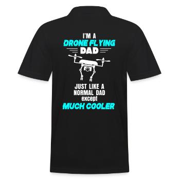Papa Drone Voler Cool Père Cadeau - Polo Homme - noir - Dos - Kai (181cm)