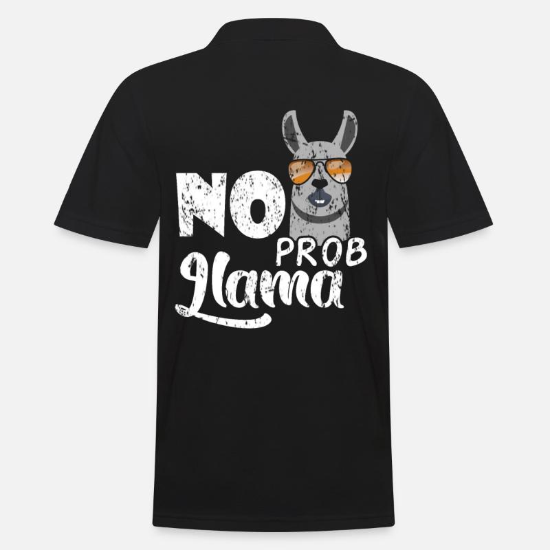 No Problama - Männer Poloshirt - Schwarz
