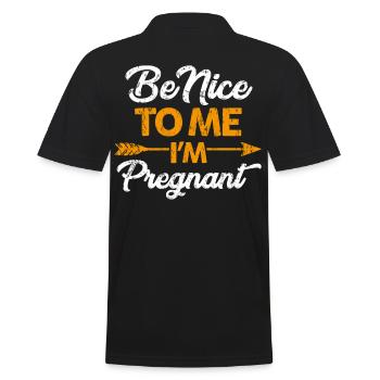 enceinte - Polo Homme - noir - Dos - Kai (181cm)